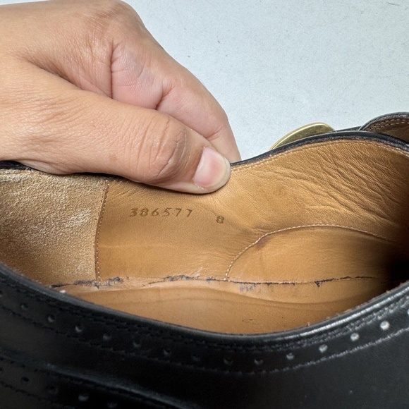 Rare - GUCCI Black Monk Strap Leather Shoes - US 8 - Excellent Condition - Picture 14 of 16
